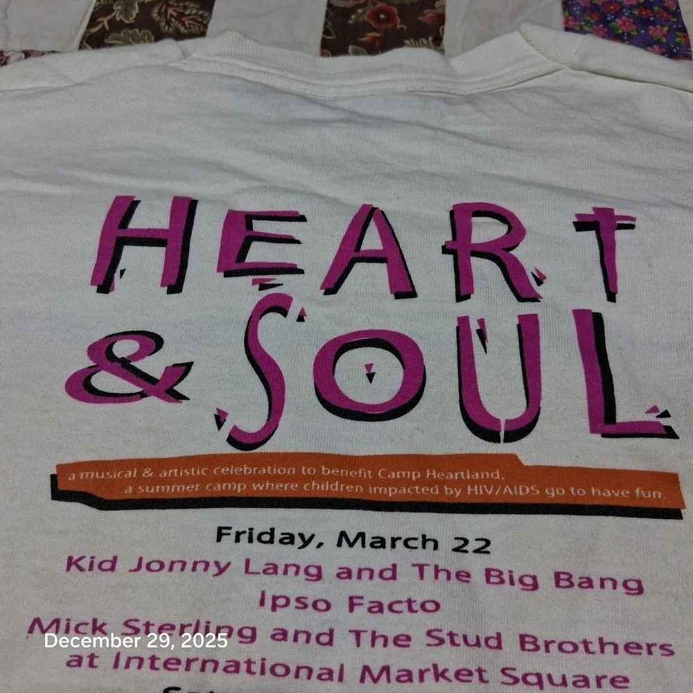 VTG MN Heart & Soul Festival T‎ Shirt Single Stitch Size Small Signed 90s